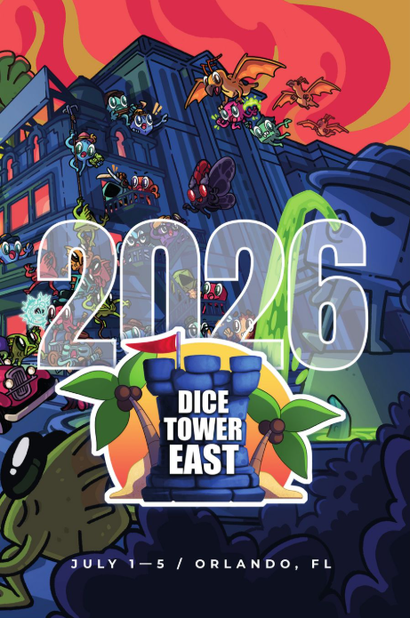 Dice Tower East 2026 convention book cover