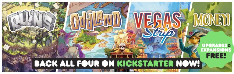 allplay kickstarter Ruins, Oddland, Vegas Strip, and Money