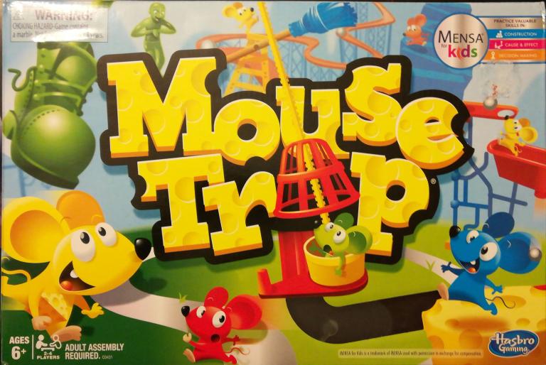 Mouse Trap Kids Board Game, Kids Game for 2-4 Players - Hasbro Games